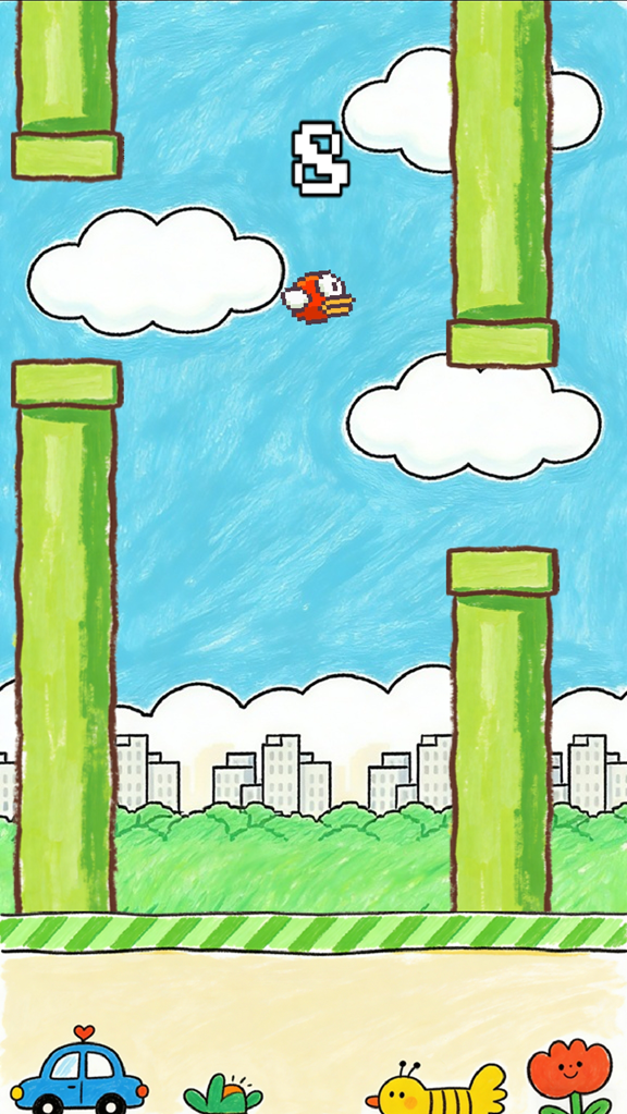 Flappy Bird 游戏截图